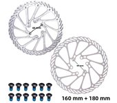 ZTTO Bicycle Brake Rotor 120 140 160 180 203mm 6 in Stainless Steel Hydraulic Brake Rotor MTB Road Bike Disc Brake With T25 Bolt