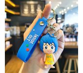 New 3d Cartoon Inside Out 2 Animated Movie Joy Sadness Anger Disgust Figures Intensa Mente Vice Versa Keychain Pendant Doll