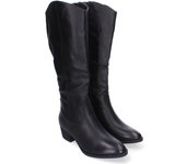 Davinia Shoes Botas de Tacon para Mujer, Comodas y Elegantes, Puntera Redonda y Cierre de Cremallera Lateral. Shoes&Blues.es YG808-Negro