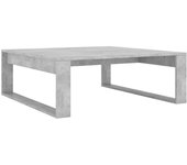 vidaXL Mesa de centro madera de ingeniería 100x100x35 cm Negro, Roble Sonoma, Gris hormigón Mesita de Salón o Comedor o Auxiliar Mesa de Café Meuble Salón
