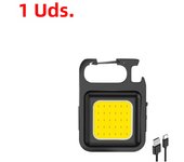 1-10PCS Mini LED 500LM Flashlight Keychain Multifunctional Portable COB Camping Lamps USB Charging Work Lights Fishing Lanterna