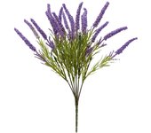 Poenia Arte Floral - Ramo de Lavanda Artificial - Realista - 41cm - Pack de 3