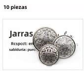 10Pcs/Lot Metal Hollow Carved Buttons Handmade Golden Round Vintage Blouse Jacket Buckles Sewing Clothing Decor 15/18/20mm