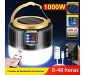 Solar Camping Light Power Bank LED Camping Lanterns With Remote Control Waterproof Outdoor Tent Light Rechargeable Flashlight