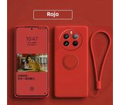 Case for Realme 12 Pro Plus Liquid Silicone Ring Holder Soft Phone Skin Cover for Realme 12 Pro + Upgrade Shockproof Back Fundas