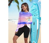 Women's UPF 50+ Sun Shirts Long Sleeve UV Protection Rash Guard Lightweight Quick Dry SPF Hiking Tops Outdoor