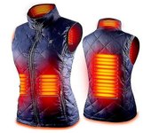 Women's Heated Vest With 4 Heating Zones, Neck Heating Jacket Usb Charging