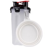 Botella de Agua portátil de viaje para Perros, Comida para Perros Portatil with 2 Cuencos