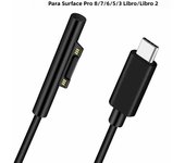 15V 3A Type C Power Supply Charger Adapter USB C PD Charging Cable for Microsoft Surface Pro 8/7/6/5/4/3 Laptop Book 3/2/1 GO