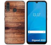 Funda Silicona para Gigaset GS3 diseño Madera 02 Dibujos