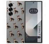 Tumundosmartphone Funda Carcasa Dura para Samsung Galaxy Z Fold 6 5G diseño Perros 11 Dibujos