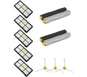 MIRTUX Kit para Roomba series 800 y 900: 5 filtros, 2 extractores y 3 cepillos laterales