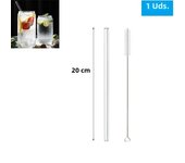 1/2/4/8/10Pcs Reusable Drinking Straw Glass Straws High Borosilicate Glass Straw Eco-friendly Glass Tube Party Bar Drinkware