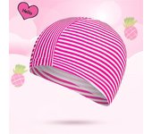 Cute Girl Natación Cap niños impermeable elástico Telas Niños Niñas nadar piscina sombrero de baño