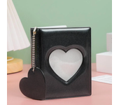 New 3-inch Solid Color Photo Album Love Hollow Photocard Holder with Heart Pendant Kpop Idol Cards Collect Book Polaroid Album
