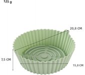 23cm Airfryer Baking Paper Silicone BBQ Basket Mat Reusable Oven Baking pizza Tray Nonstick pot Liner Replacement Grill Pan