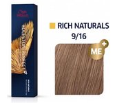 Tinte Koleston Perfect Me+ Rich Naturals 9/16 Rubio Muy Claro Ceniza Violeta 60 ml. Wella