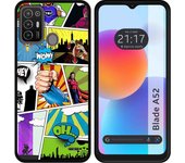Funda Silicona para ZTE Blade A52 diseño Comic Dibujos