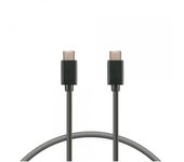 KSIX BXCUC03S Black/ Cable USB-C (M) a USB-C (M) 1m