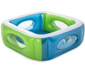 Bestway Piscina Hinchable con Mirillas 168x168x56 cm +6 Años Jardin 51132