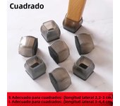 8Pcs Silicone Chair Legs Non-Slip Pads Quadrate Furniture Chair Leveling Feet Mat Floor From Scratches Protectors Mat Home Decor