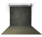 Fondart - Telón de Fondo para Fotografía y Video, Fondo Fotográfico Profesional Reversible, Negro - Blanco, 150x300cm