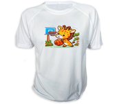 MERCHANDMANIA CAMISETA girafa jugador animal deporte baloncesto tshirt