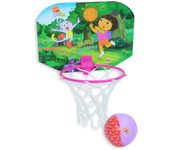 Mini basket infantil para niños y niñas, con diseños exclusivos de Dora la Exploradora (8127) Mini canasta de baloncesto. Incluye una pelota. Ligero y fácil de montar. Calidad al mejor precio. De acuerdo a la normativa CE. +3 años