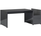 vidaXL Mesa de centro madera contrachapada 90x45x35 cm Blanco, Negro, Gris Mesita de Salón o Comedor o Auxiliar Mesa de Café Meuble Salón