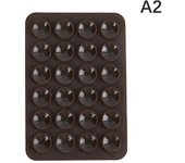 Double Side Silicone Suction Pad For Mobile Phone Fixture Suction Cup Backed Adhesive Silicone Rubber Sucker Pad For Fixing