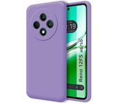 Tumundosmartphone Funda Silicona Líquida Ultra Suave para Oppo Reno 12FS 4G / 12 FS 5G color Morada