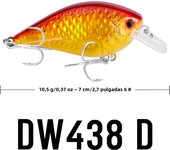 PROBEROS 1pc 7cm/10.5g Simulation Crankbait Wobbler Fishing Lure, 2.7inch/0.37oz Bionic Floating Hard Jerkbait, Fishing Tackle