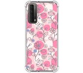 Funda Silicona Antigolpes para Huawei P Smart 2021 diseño Flores 07 Dibujos