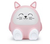 Bigben kids altavoz bluetooth y luz nocturna - potencia de 15w - luz ajustable - control tactil - portatil y recargable - color rosa