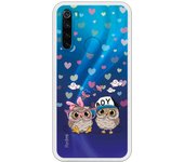 Funda compatible con Xiaomi Redmi Note 8 - Pareja Buhos