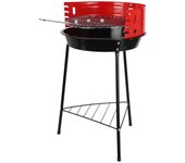 Well Home Barbacoa de 3 patas con Parrilla cromada en color negro 32x33x55cm