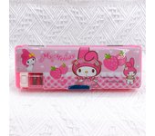 Sanrio Cartoon Kawaii Kuromi Pencil Case Double-Sided Pencil Case Student Multifunctional Pencil Case With Pencil Sharpener