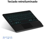 HUWEI For iPad Phone Keyboard Backlight Wireless Keyboard Bluetooth for Samsung Huawei iPad Surface Lenovo 12.3-12.9 inch Tablet
