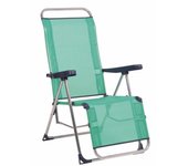 TUMBONA PLAYA ALUMINIO RELAX VERDE AGUA FIBRELINE