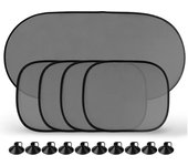 EAFC Cortina De Sol Para Coche Portátil Suministros Automotrices Con Ventosa De Vidrio Cubierta De Estilo Para Ventanas Laterales Material No Tejido Peso Ligero