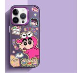 Crayons Shinchans Phone Case for Apple iPhone 15 XR X 14 Plus 13 Pro Max XS Max 7 8 Plus 11 Pro 12 Mini Clear Cover