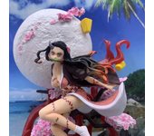 2025 New Anime Demon Slayer trumpet Kamado Nezuko Pvc Handwork Model Sculpture Collection Ornaments adult Birthday Present Toy