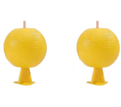 1-5PCS Fruit Fly Traps Ball Sticky Fruit Fly Catcher Glue Ball Multifunction Fruit Fly Catcher Citrus Shaped Insects Fly Killer