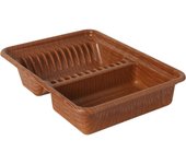 Quttin - Escurreplatos Compacto 30.5x40cm Plástico Termoformado - Fácil Limpieza y Duradero - Ideal para Cocinas Pequeñas