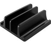 Vertical Laptop Stand, 3 Slots  Desk Laptop Holder & Laptop Docking Station Stand for MacBook, Tablet, Phone - Universal