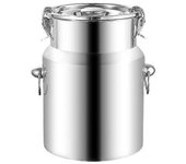5L/9L/14L Hermetic Stainless Steel Milk Transport Drums - 201 Bucket Milk Pitcher with Sealed Lid-Good
