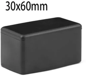 Black Chair Leg Caps Square Rectangle Rubber Table Feet Furniture Tube End Covers Tips Non-slip Floor Protector Pads Pipe Plugs