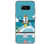 Tumundosmartphone Funda Gel Tpu para Samsung Galaxy S8 Diseño Cohete Dibujos