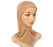 Muslim Full Coverage Undercap Women Cotton Jersey Hijab Elastic Bonnet Plain Underscarf Fashion Inner Headband Turban
