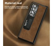 Full Body Leather Cover Case for Samsung Galaxy Z Fold4 Fold5 5G Fold 5 4 Fold3 Fold 3 2 Fold2 Zfold4 Tempered Glass Film Cases